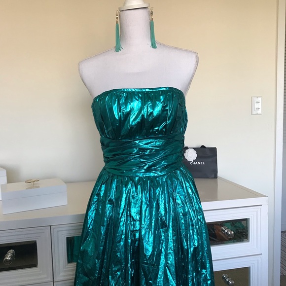 Metallic Dress, Vintage! Made in London. - Picture 4 of 7